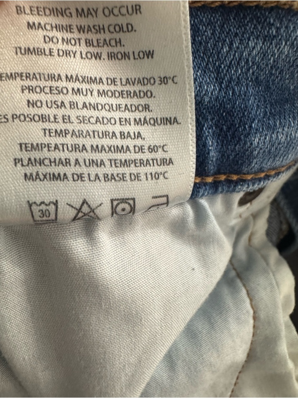 Hidden Logan Dad Cargo Wide Leg Jeans Size 25 Medium Wash - Picture 16 of 16